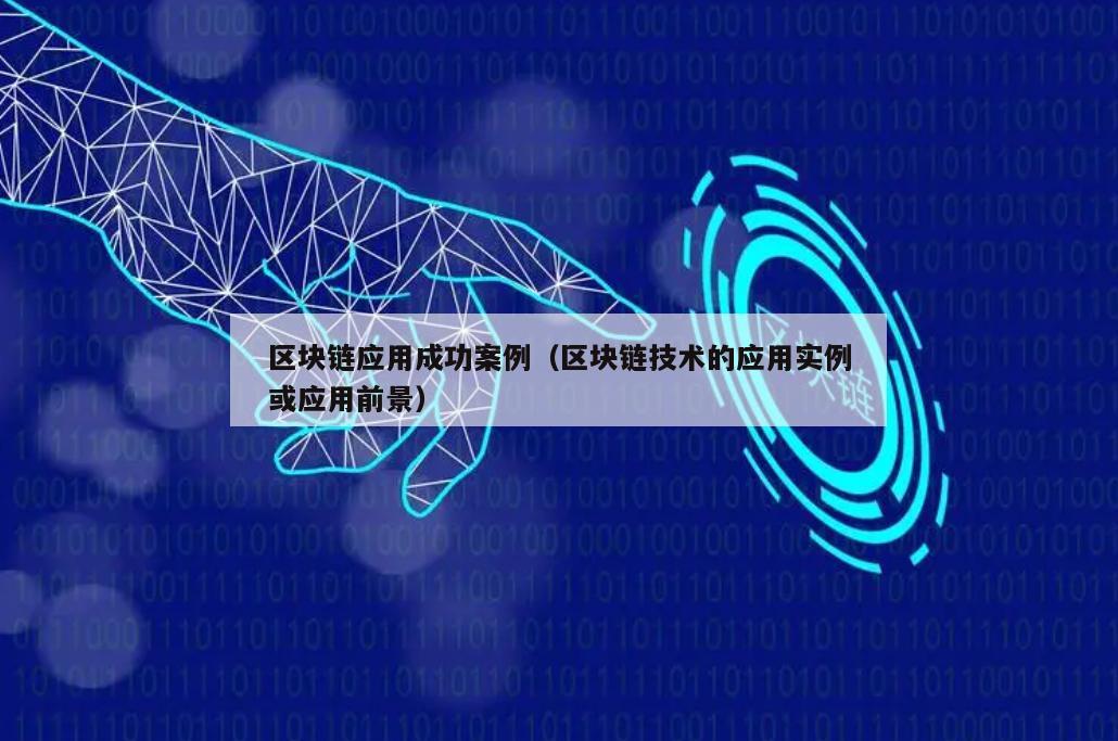 区块链应用成功案例（区块链技术的应用实例或应用前景）