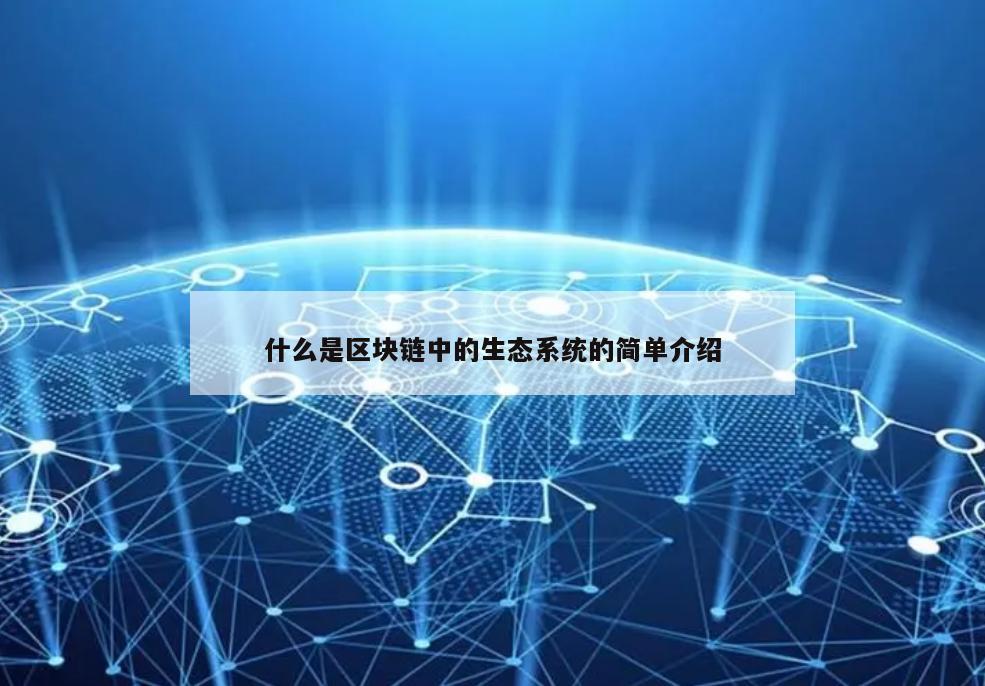 什么是区块链中的生态系统的简单介绍