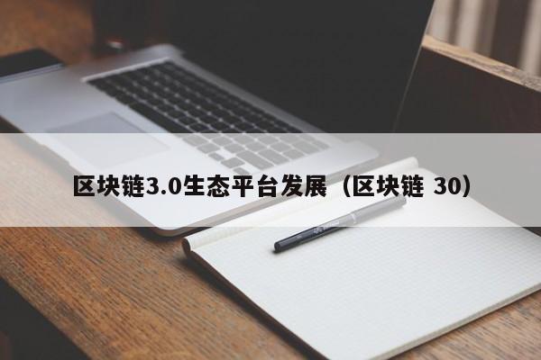 区块链3.0生态平台发展（区块链 30）
