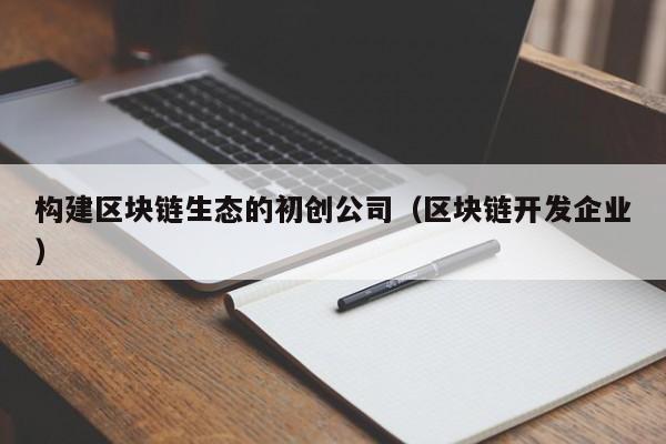 构建区块链生态的初创公司（区块链开发企业）