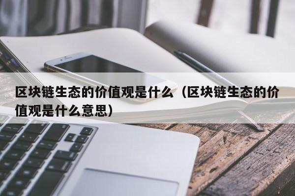 区块链生态的价值观是什么（区块链生态的价值观是什么意思）