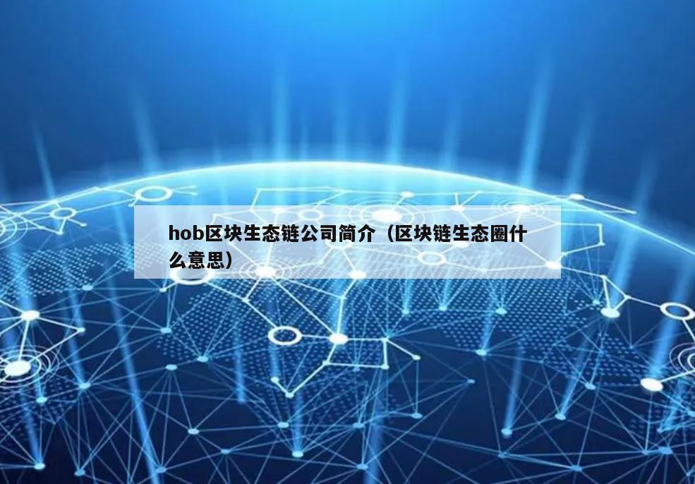 hob区块生态链公司简介（区块链生态圈什么意思）